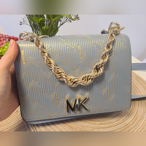 Michel kors powder blue crossbody bag - Picture 1 of 5